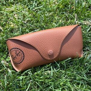 Ray-Ban Brown Leather Sunglasses Case
